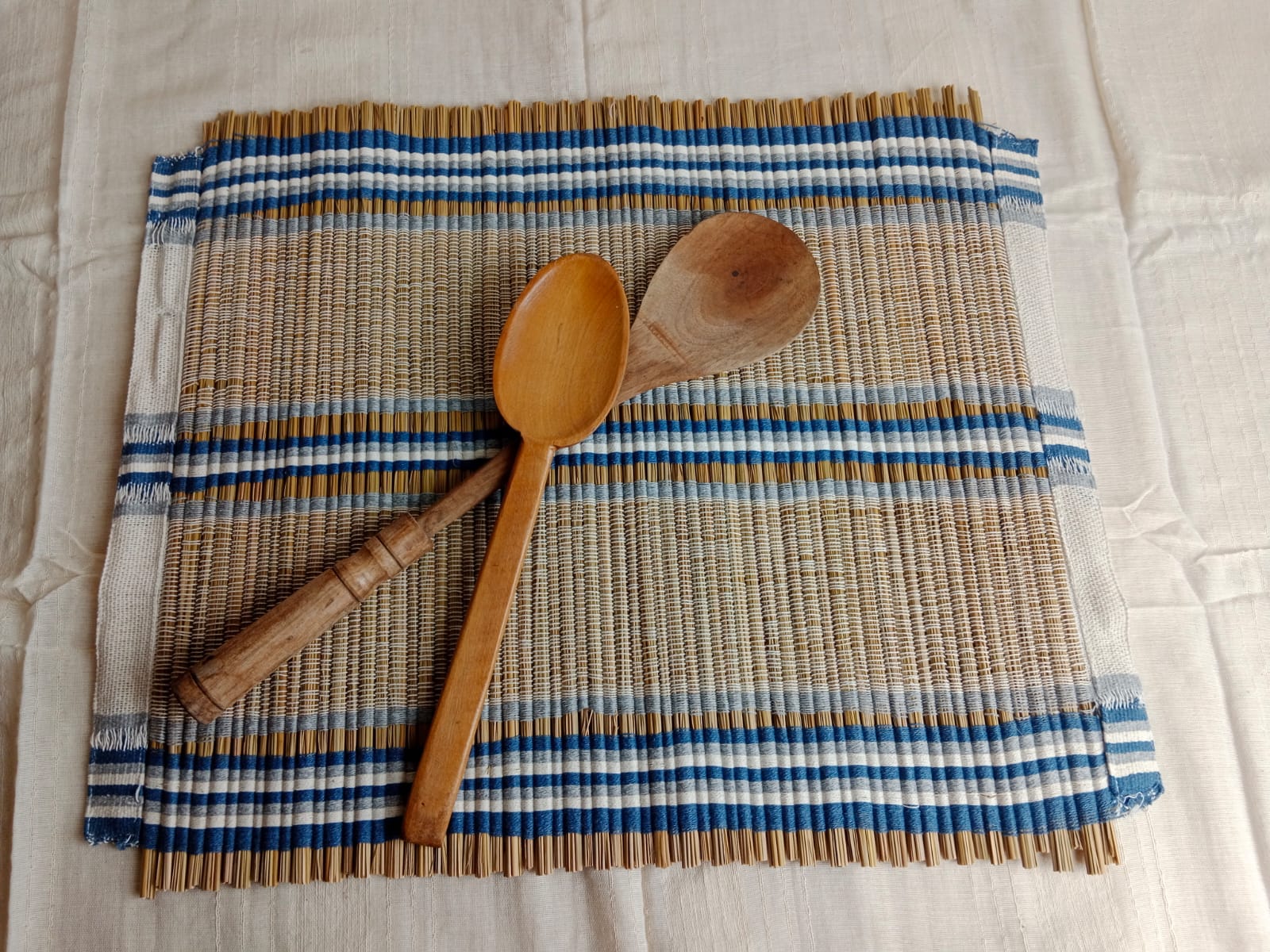 Rice straw Rope With Recyled Yarn Placemat